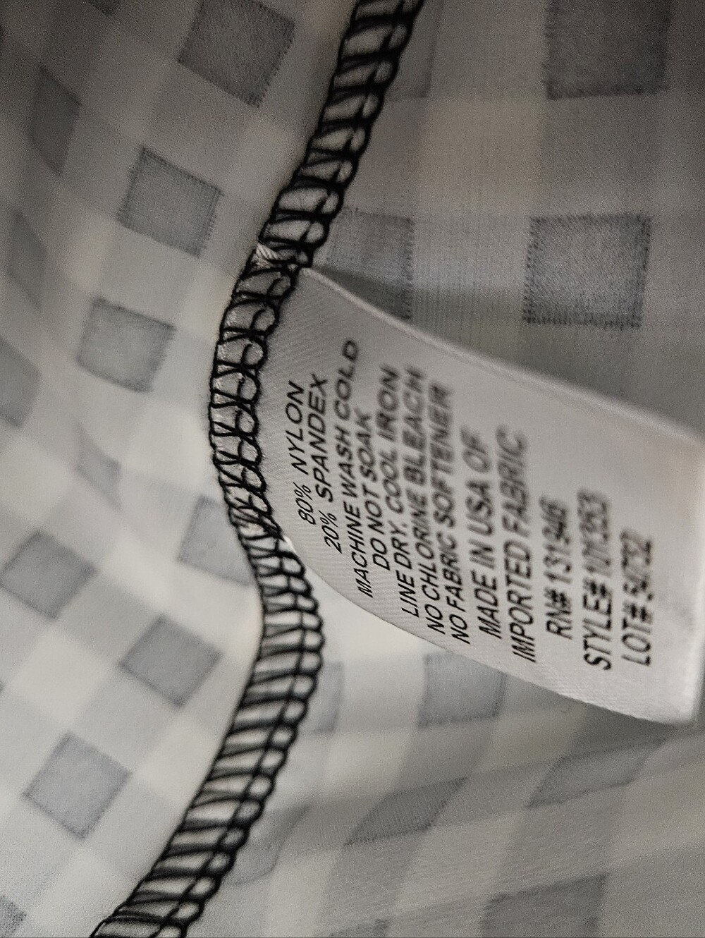 Jude Connally Black and White Gingham Puff-Sleeve Mini Dress - Picture 4 of 7